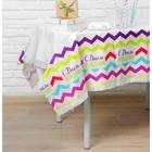 Скатерть одноразовая «С днём рождения», 180х137см - Фото 2