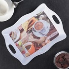 Поднос пластиковый прямоугольный Cake, цвет МИКС - Фото 1