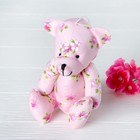 Мягкая игрушка-подвеска «Мишка в цветочек», цвета МИКС - Фото 1