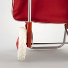 Сумка-тележка хозяйственная на шнуре, цвет красный - Фото 4