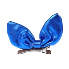 Карнавальный зажим «Бантик», цвет синий - фото 8731197