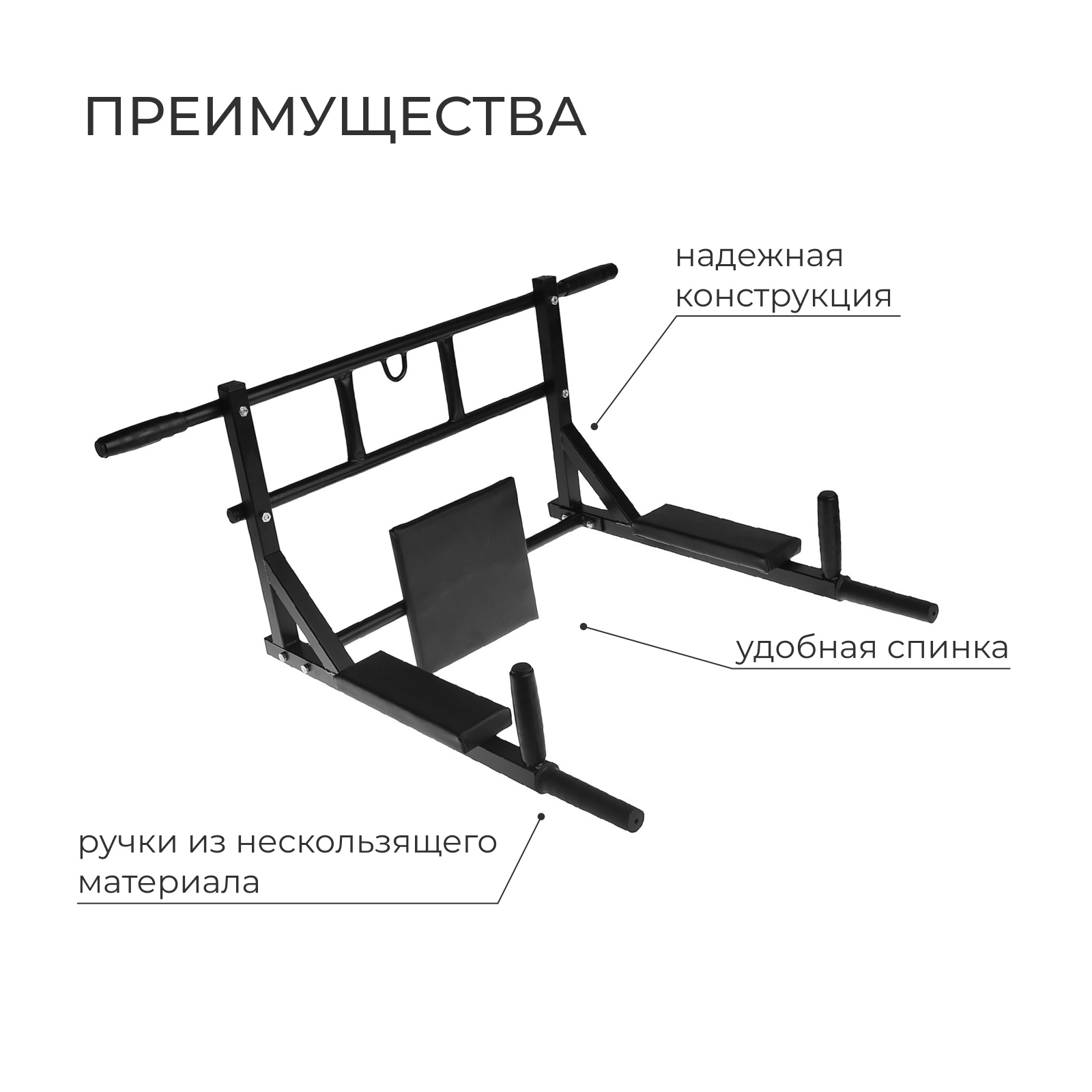 Турник настенный 3 в 1 Озон
