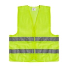 Жилет сигнальный, светоотражающий, салатовый, 2 класс, размер 66×56 см, 60 г/м² - Фото 5