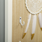 Крючки декоративные дерево "Кружевной ловец снов с пёрышками" 36х26х2,5 см  (артикул 3654594)  большой выбор товаров оптом и в розницу по низким ценам с доставкой