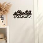 Крючки настенные чугун «Лягушки», ключница декоративная, 14×31×4 см - Фото 2