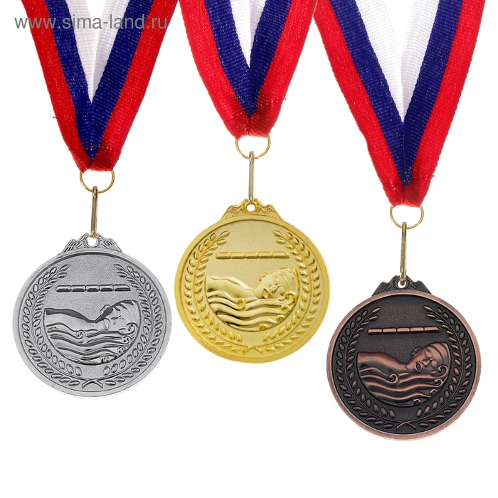 Медаль "Плавание", под золото - Фото 1
