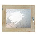 Окно 40х60 см, "Капли на стекле", однокамерный стеклопакет, хвоя - фото 301918370