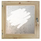 Окно 50х60 см, "Капли на стекле", однокамерный стеклопакет, хвоя - фото 301918374