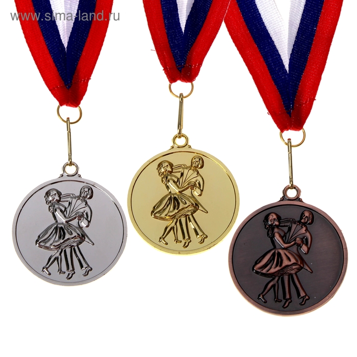 Медаль тематическая "Танцы" серебро - Фото 1