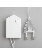 Гирлянда «Нить» 5 м с насадками «Хрусталики», IP20, прозрачная нить, 50 LED, свечение белое, 8 режимов, 220 В - Фото 10