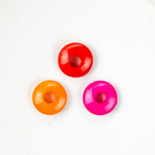 Бусины для творчества пластик "Колечки" цветные набор 100 шт 1,2х1,2 см - Фото 2