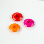 Бусины для творчества пластик "Колечки" цветные набор 100 шт 1,2х1,2 см - Фото 3