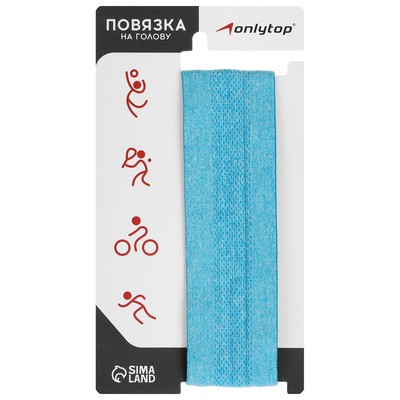 Повязка на голову ONLYTOP, синяя