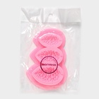 Молд для заливки Доляна «Шишки», силикон, 3 ячейки, 10.5×7 см, розовый - Фото 7