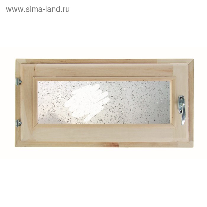 Окно, 30×60см, "Капли на стекле", однокамерный стеклопакет - Фото 1