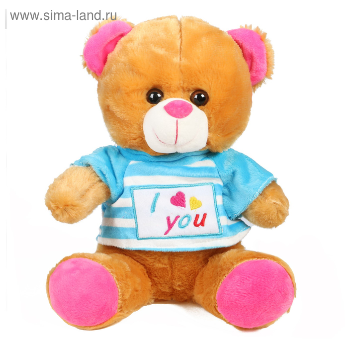 Мягкая игрушка «Медведь» в полосатой кофте, 24 см, МИКС - Фото 1