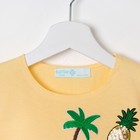 Футболка для девочки KAFTAN "Smile", жёлтая, р. 32 (110-116 см) 5-6 лет - Фото 2