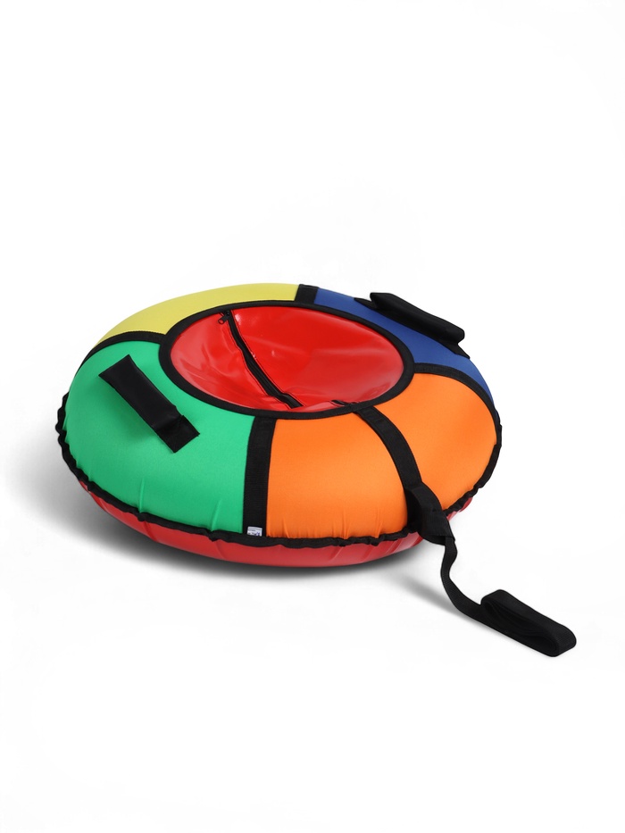 Тюбинг-ватрушка Winter Star, диаметр чехла 70 см, разноцветная