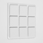 Накладка мебельная квадратная ТУНДРА, размер 18 х 18 мм, 32 шт, полимерная, цвет белый - Фото 3