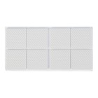 Накладка мебельная квадратная TUNDRA, размер 38 х 38 мм, 8 шт, полимерная, цвет белый - фото 8731771