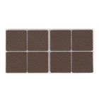 Накладка мебельная квадратная ТУНДРА, размер 38 х 38 мм, 8 шт., полимерная, коричневая - фото 8731783