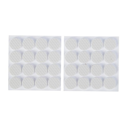 Накладка мебельная круглая ТУНДРА, d=18 мм, 32 шт., полимерная, белая