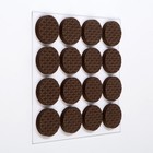 Накладка мебельная круглая ТУНДРА, d=18 мм, 32 шт., полимерная, коричневая - Фото 3