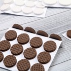 Накладка мебельная круглая ТУНДРА, d=18 мм, 32 шт., полимерная, коричневая - Фото 6