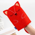 Мочалка детская для купания «Лисичка», варежка, из махры - Фото 3