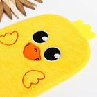 Мочалка детская для купания «Утёнок», варежка, из махры - Фото 2