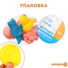Набор резиновых игрушек для ванны «Малыш и 3 игрушки», с пищалкой, 4 шт, цвет МИКС, Крошка Я - фото 20864050