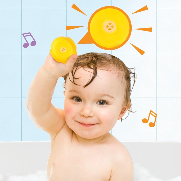 Набор резиновых игрушек для ванны «Малыш и его игрушки», с пищалкой, 3 шт, цвет МИКС, Крошка Я - фото 1877452996