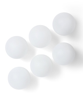 Мяч для настольного тенниса 40 мм, набор 6 шт., цвет белый