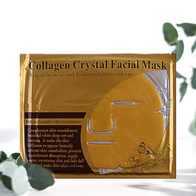 Коллагеновая маска для лица Collagen Crystal, золотая, 60 г