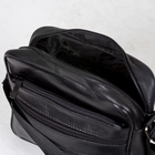 Сумка мужская, отдел на молнии, 3 наружных кармана, длинная стропа, цвет чёрный - Фото 3