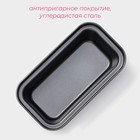 Форма для выпечки Доляна «Жаклин», 15.5×8.5 см, антипригарное покрытие, чёрная - Фото 2