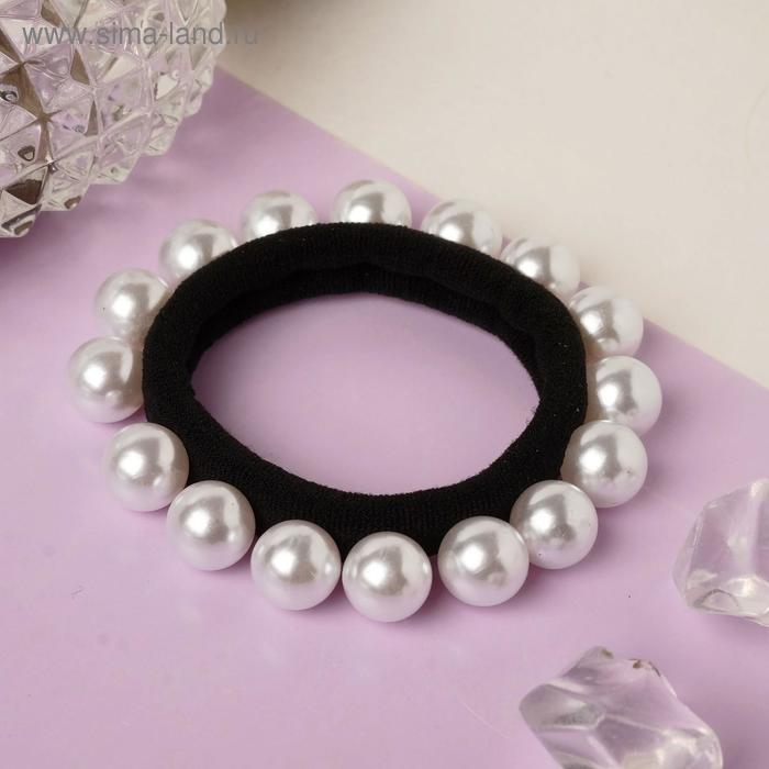 Резинка для волос QF «Агния», белая