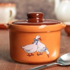 Горшок-сотейник 600 мл «Гуси» - Фото 1