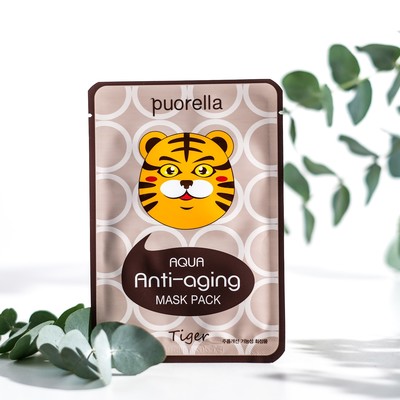 УЦЕНКА Маска для лица  PUORELLA омолаживающая  "Тигр"