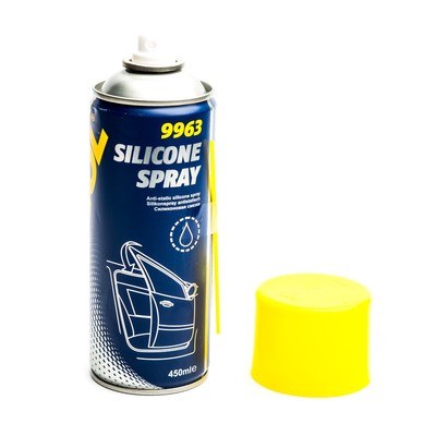 Смазка силиконовая водоотталкивающая MANNOL Silicone Spray 9963, 450 мл