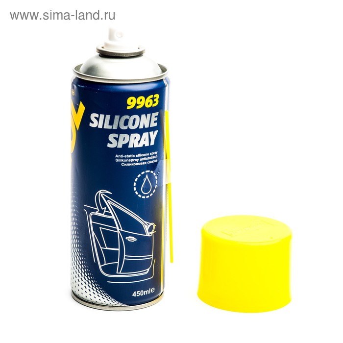 Смазка силиконовая водоотталкивающая MANNOL Silicone Spray 9963, 450 мл - Фото 1