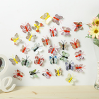 Магнит пластик "Бабочка с голографическими вкраплениями" МИКС 4 см - Фото 1