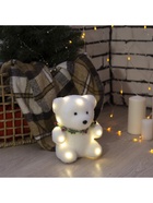 Светодиодная фигура «Мишка» 15×16×12 см, флок, батарейки CR2032×2 (не в комплекте), свечение тёплое белое - Фото 5