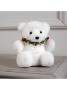 Фигура световая "Белый мишка", 18 LED, 16х15х12 см, фиксинг, от батар. (не в компл) - фото 809269432