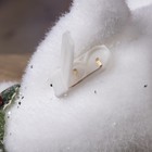 Светодиодная фигура «Мишка» 16×17×20 см, флок, батарейки CR2032×2 (не в комплекте), свечение тёплое белое - Фото 4