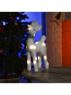 Светодиодная фигура «Олень» 16×30×9 см, флок, от батареек, свечение тёплое белое - Фото 5