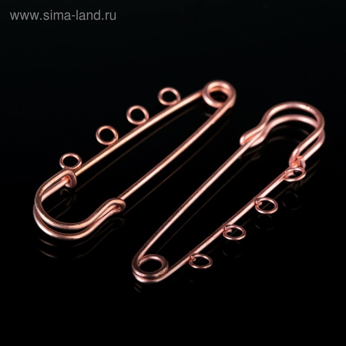 Булавка для подвесок PO-065 №03, (набор 2 шт)65*5мм, цвет меди - Фото 1