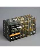 Гирлянда «Бахрома» 3 × 0.9 м, IP44, УМС, белая нить, 232 LED, свечение жёлтое, 220 В - Фото 12