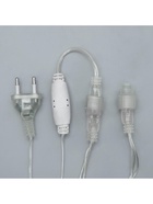 Гирлянда «Бахрома» 3 × 0.9 м, IP44, УМС, прозрачная нить, 232 LED, свечение жёлтое, 220 В - Фото 9