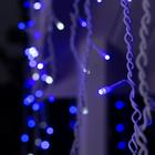 Гирлянда «Бахрома» 4 × 0.6 м, IP44, белая нить, 180 LED, свечение синее, мерцание белым, 220 В - Фото 3